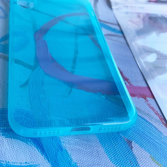 iPhone 6s Case Blue Clear Glossy Cover NEW - Picture 6 of 6
